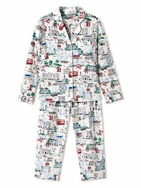 Cath Kidston Lovely London Pajama Set NWT XS 100% Cotton Sleepwear Cottagecore